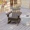 Flash Furniture Newport Adirondack Rocking Chair w/Cup Holder, Weather Resistant HDPE, Brown, 2PK 2-LE-HMP-1044-31-BR-GG - alternate 4
